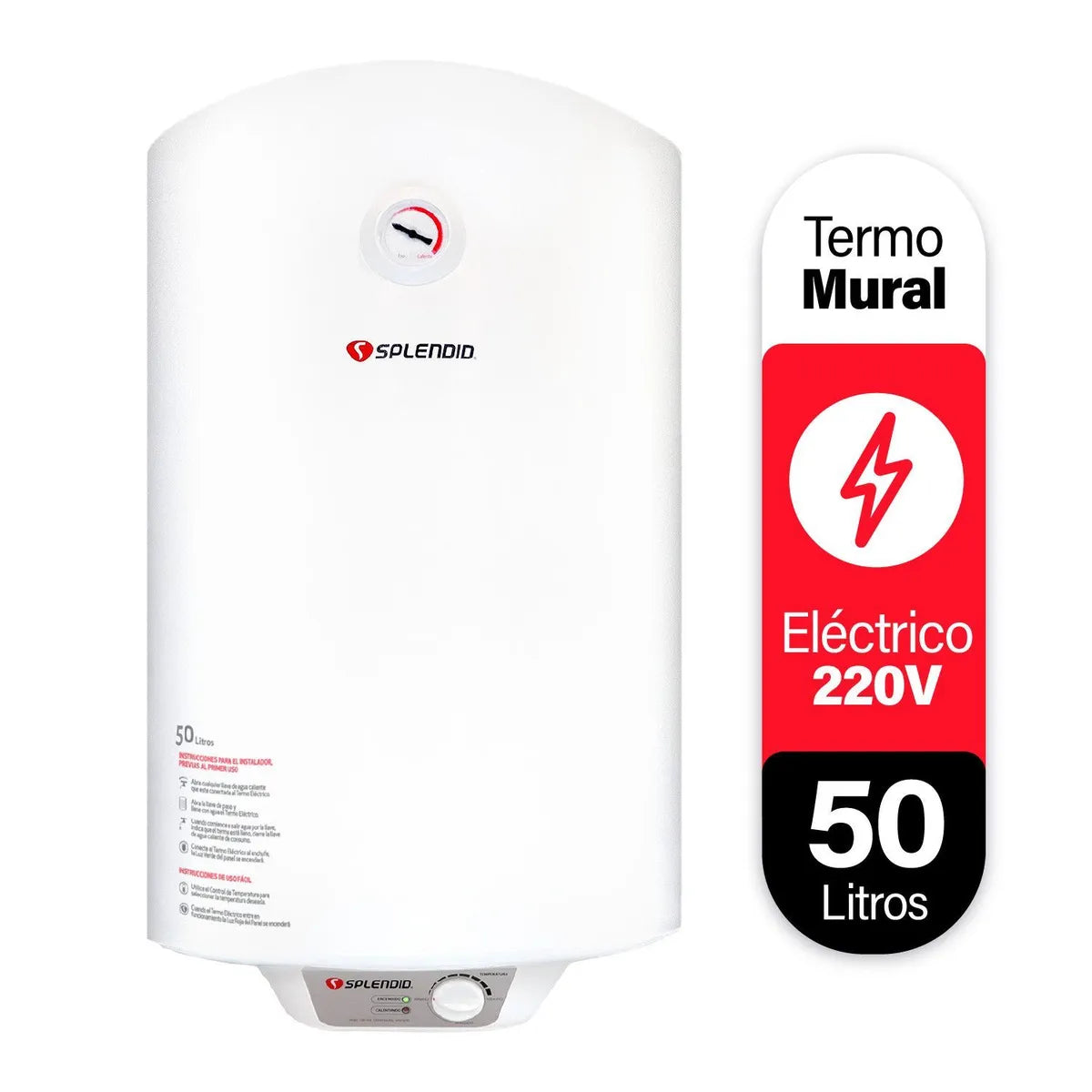 Termo Eléctrico Splendid TM-50S 50 Litros