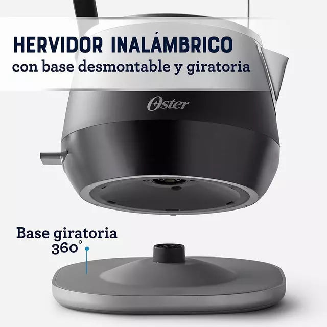Hervidor Eléctrico Premium Oster Bvstkt4510b Gris 1.5L