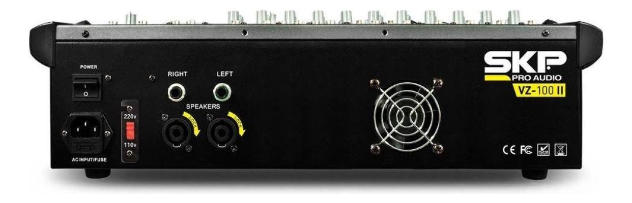 POWERED MIXER SKP PRO AUDIO VZ-100II NEGRO 2000W