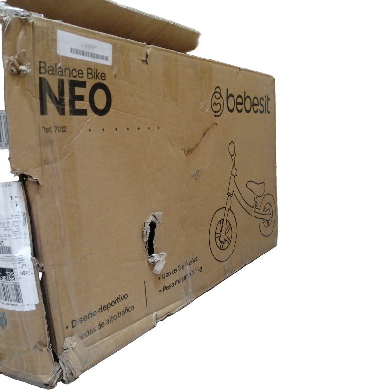 Bicicleta De Aprendizaje Bebesit Neo 7012 Blanco / Rosado