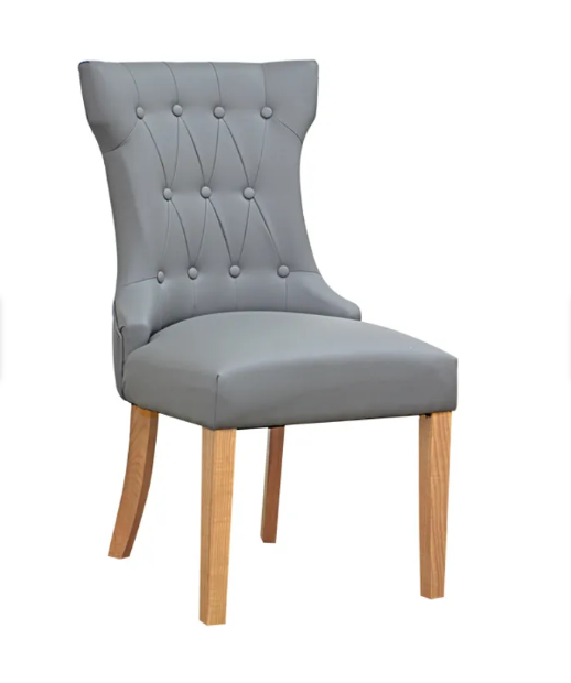 Set De 2 Sillas Capitone Muebles Santa Ana Drag Grey