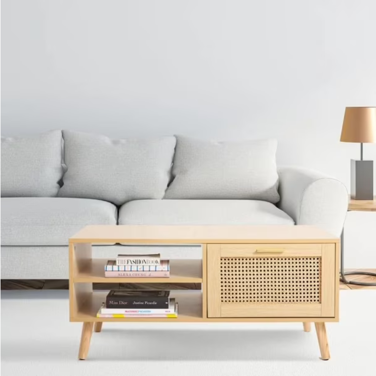 Mesa de Centro Rattan LFBR009 3A4 Natural Wood