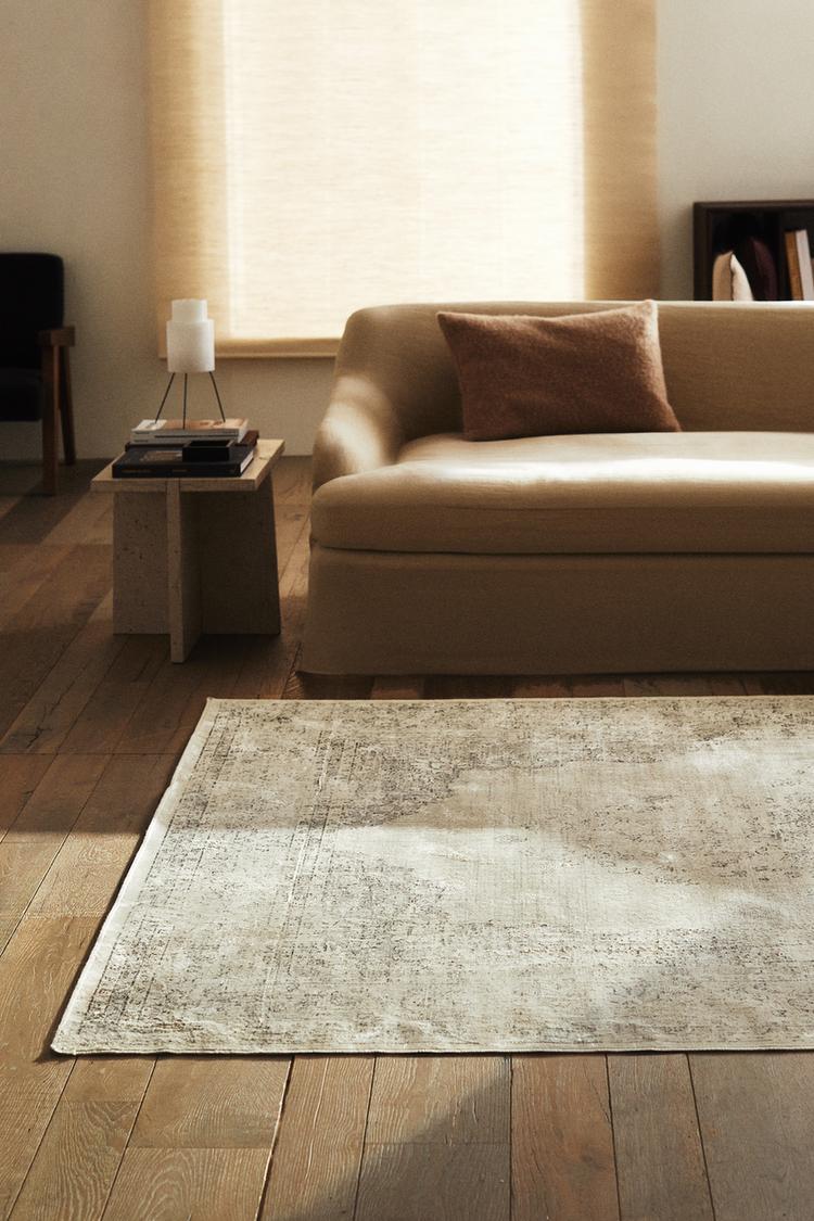 Alfombra Efecto Vintage Zara 1330/029/802/79 Grey 200x300cm