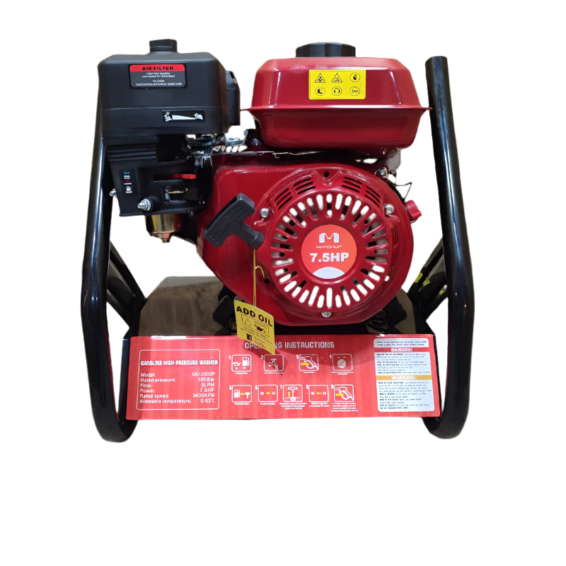 Hidrolavadora Bencinera 7.5hp Matchup Mu-2500p Rp: 180bar / Rs: 3400rpm