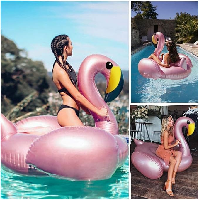 Flotador Inflable para Piscina Jasonwell JX-PF-FJFLG Flamingo Rosado