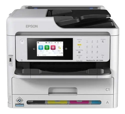 Impresora Multifuncional Tinta Continua WiFi Direct Epson Pro WF-C5810 Blanco
