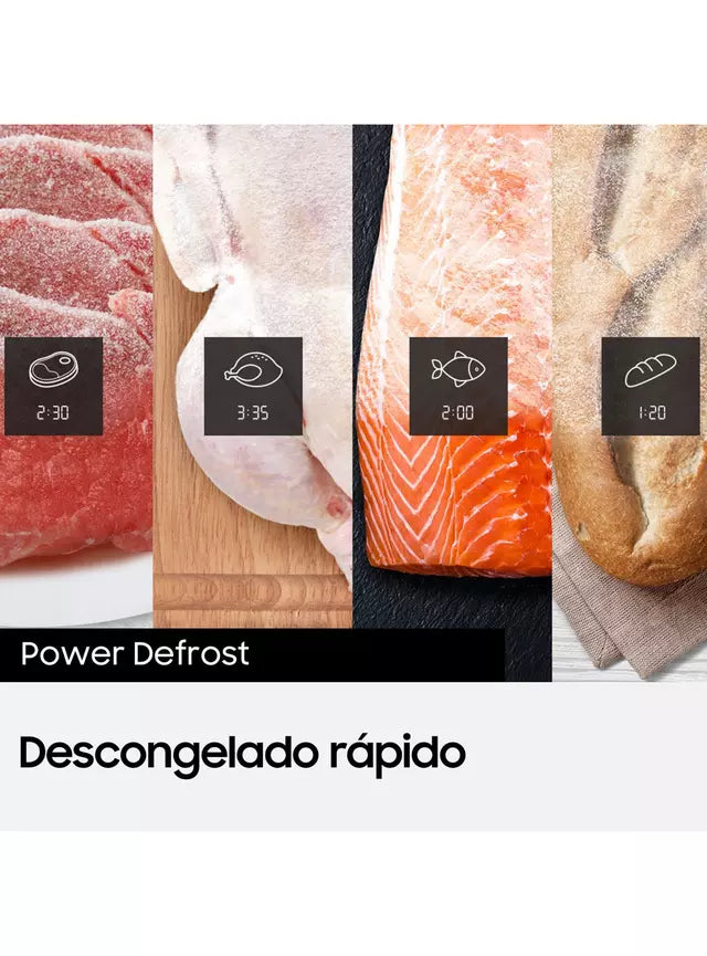 Microondas Samsung 32 L Ms32dg4504agzs Con Power Defrost