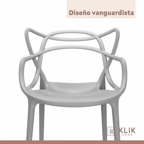 SILLA DE TERRAZA O COMEDOR EXTERIOR KLIK MASTER GRIS