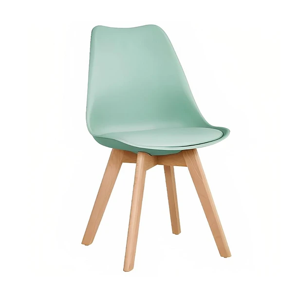 Silla Klik Tulip Acolchado Menta / Negro