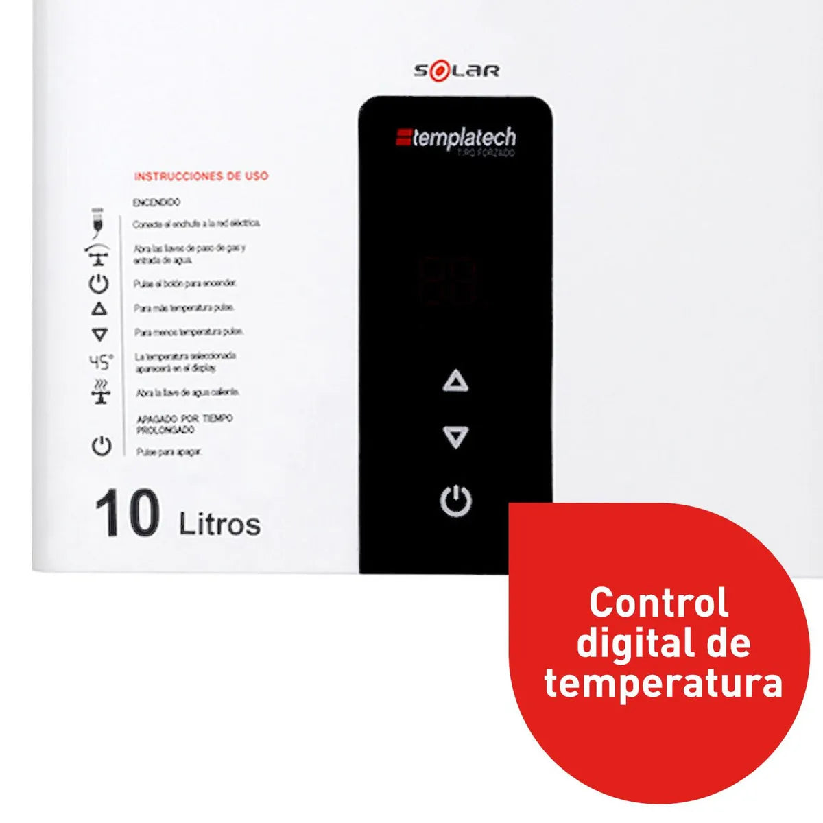 Calefont Gas Licuado 10 Litros Tiro Forzado Ionizado SPLENDID