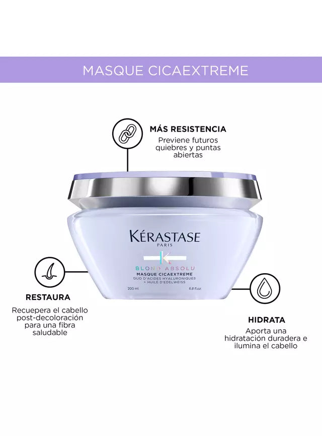 Mascarilla Cicaextreme Kerastase Blond Absolu 200 Ml