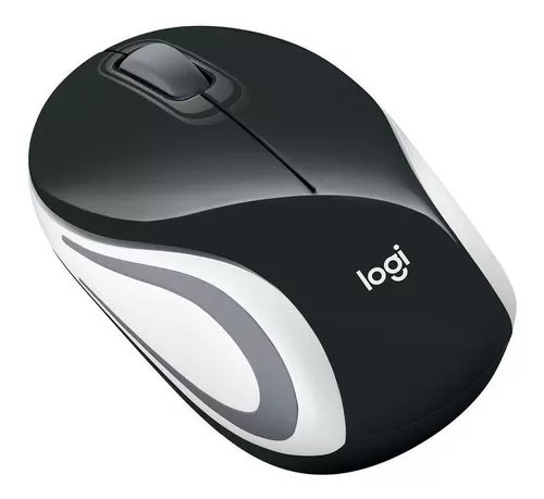 Mini Mouse Inalambrico Logitech M187 Negroo-Blanco