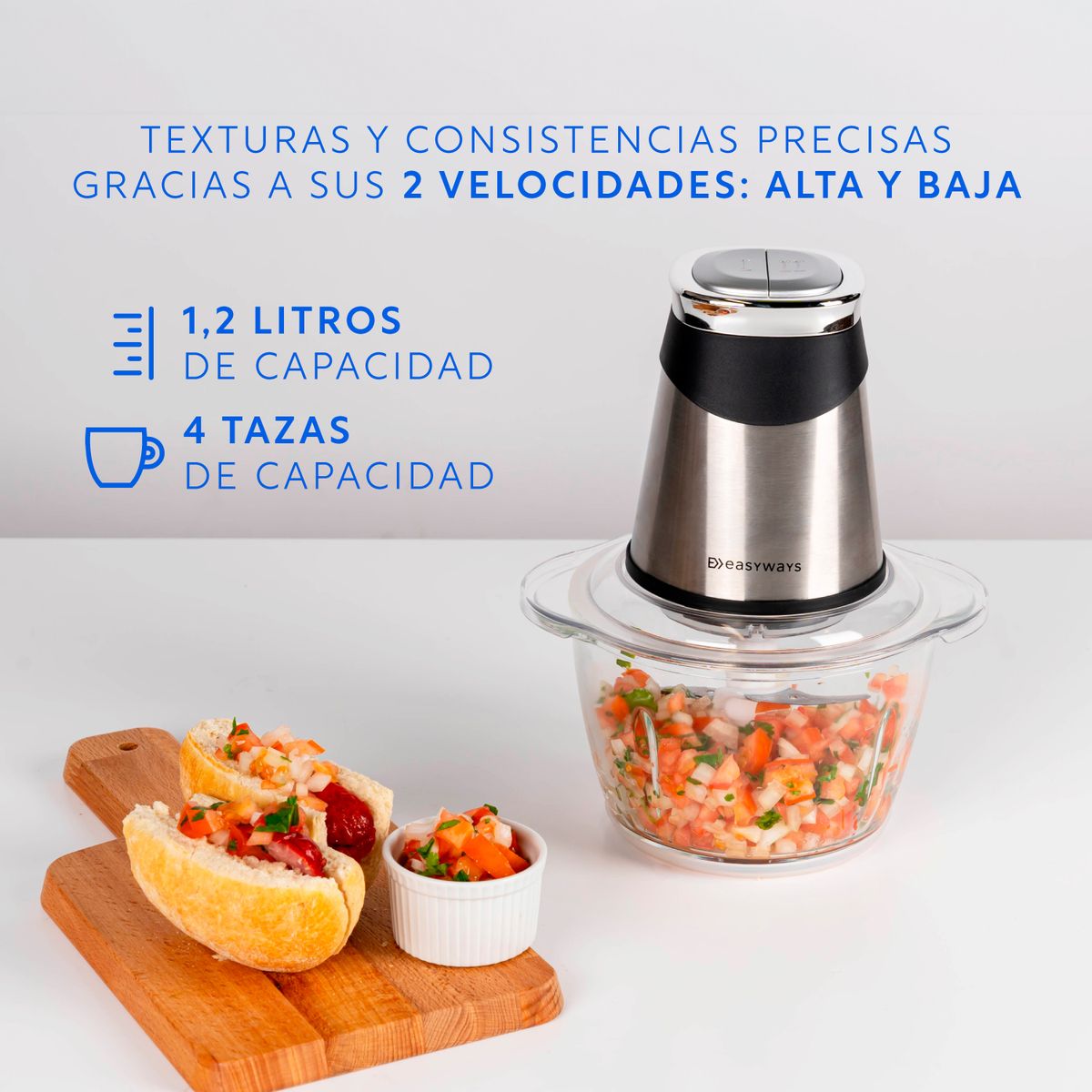 Picadora Easyways Power Cutter 1.2 Litros