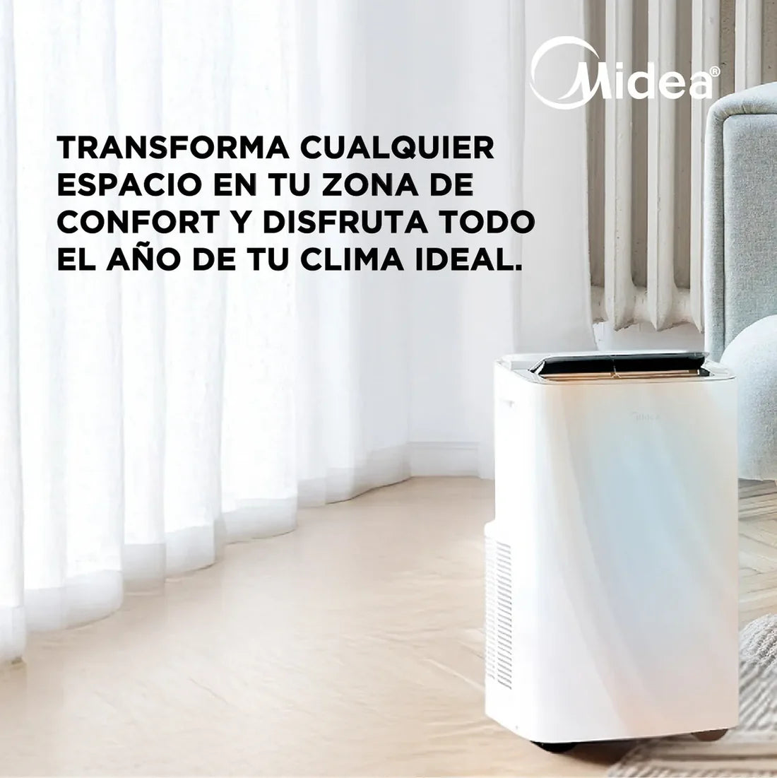 Aire Acondicionado Portátil Midea MPPXA-12HRN8 12000 BTU Blanco