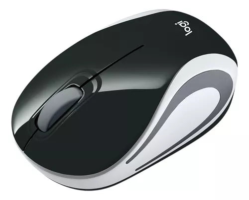 Mini Mouse Inalambrico Logitech M187 Negroo-Blanco