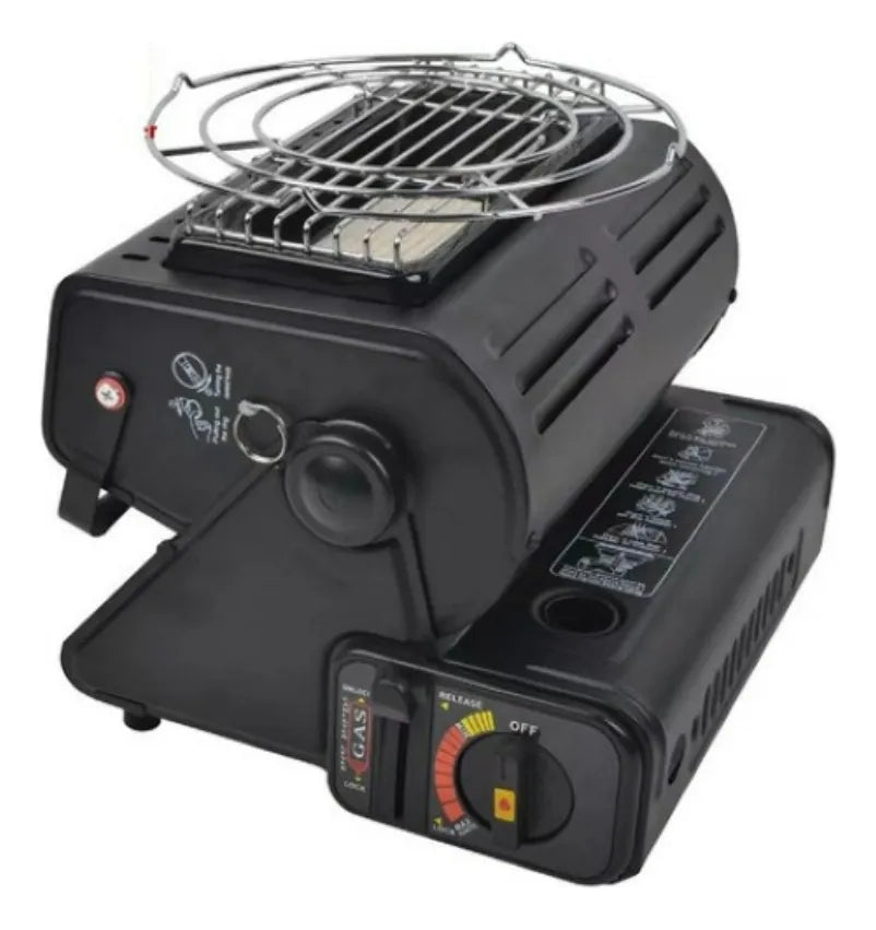 Calefactor Estufa A Gas Portatil Yanchuan Yc-808b Negro 1.3 Kw