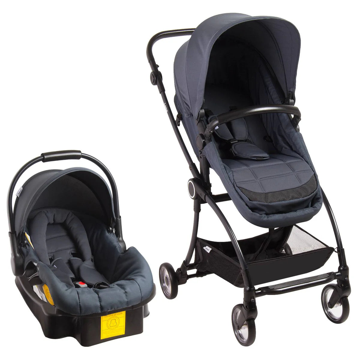 Coche Travel System Bebesit Loop Gris-Gray