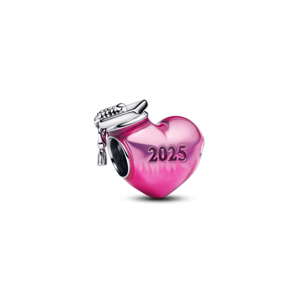 Charm Corazon Y Graduacion 2025 Pandora Rosa T/U