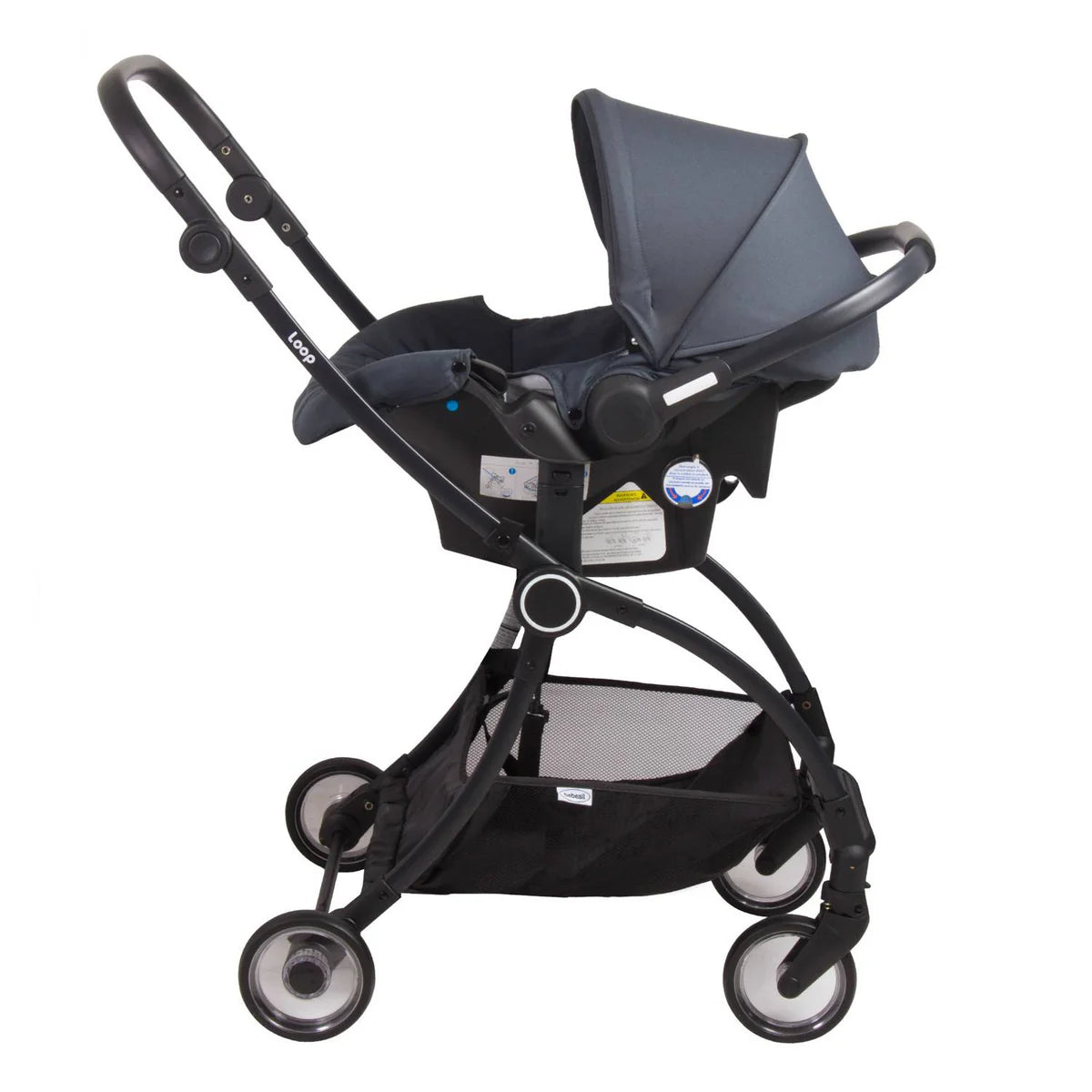 Coche Travel System Bebesit Loop Gris-Gray