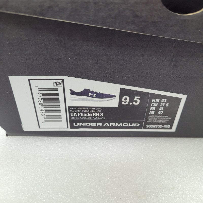 Zapatillas Deportivas Under Armour Ua Phade Rn 3 Azul 9.5