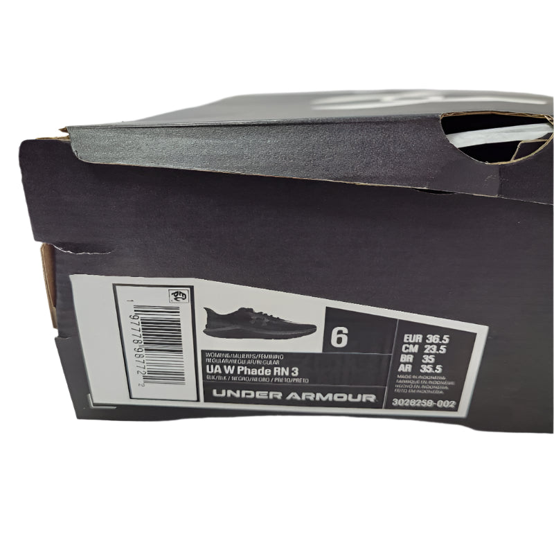 Zapatillas Deportivas Unde Armour Ua W Phade Rn 3 Negro 36.5 Femenino