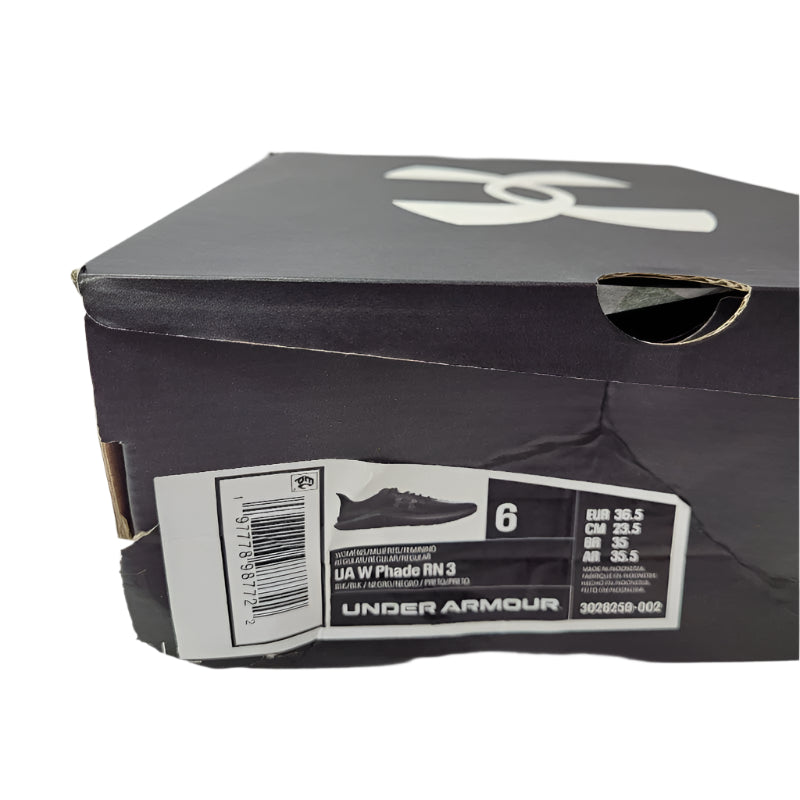 Zapatillas Deportivas Unde Armour Ua W Phade Rn 3 Negro 36.5 Femenino