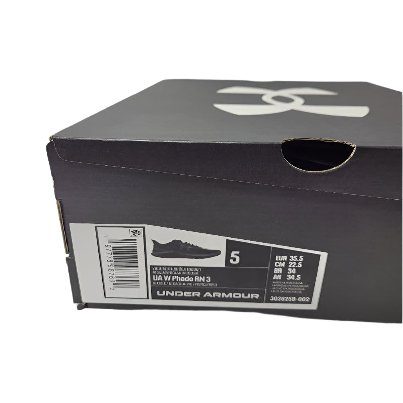 Zapatillas Deportivas Under  Armour Ua W Phade Rn 3 Negro 35.5 Femenino