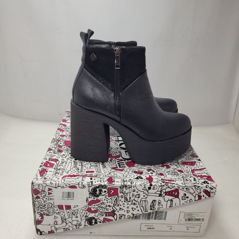 Botin  Plataforma Gotta 25630 Negro 35