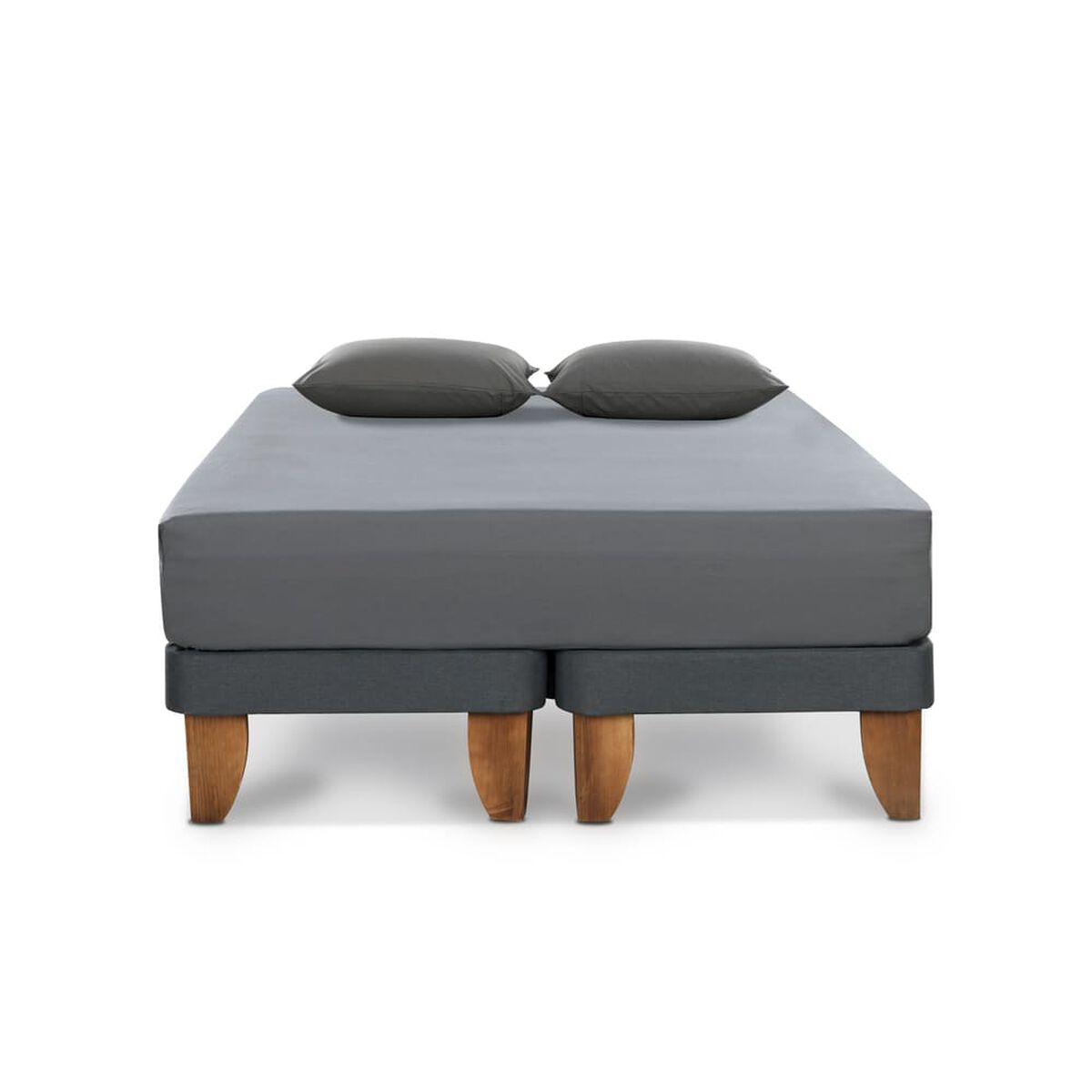 Juego De Sabana King Cic 180 Hilos Gris