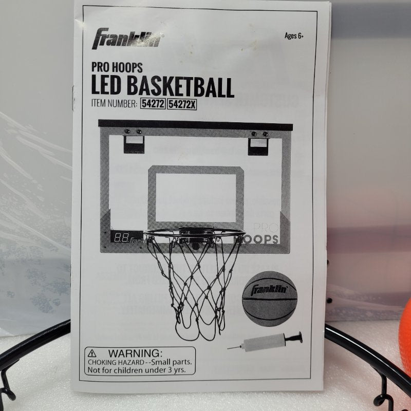 Tablero Basketball Luces Led 46x30cm Franklin Pro Hoopa Led