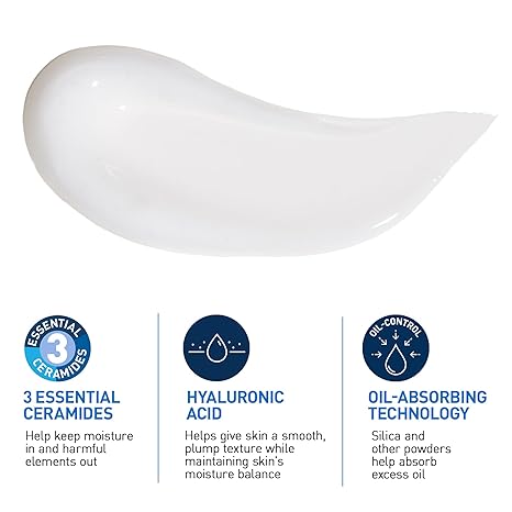 Gel - Crema  Hidratante Cerave Reequilibra La Piel  Grasa 52 Ml