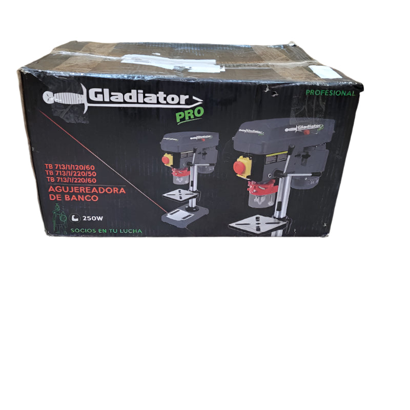 Agujereadora De Banco Profesional 250w 13mm Gladiator Pro Tb 713/1/220/60