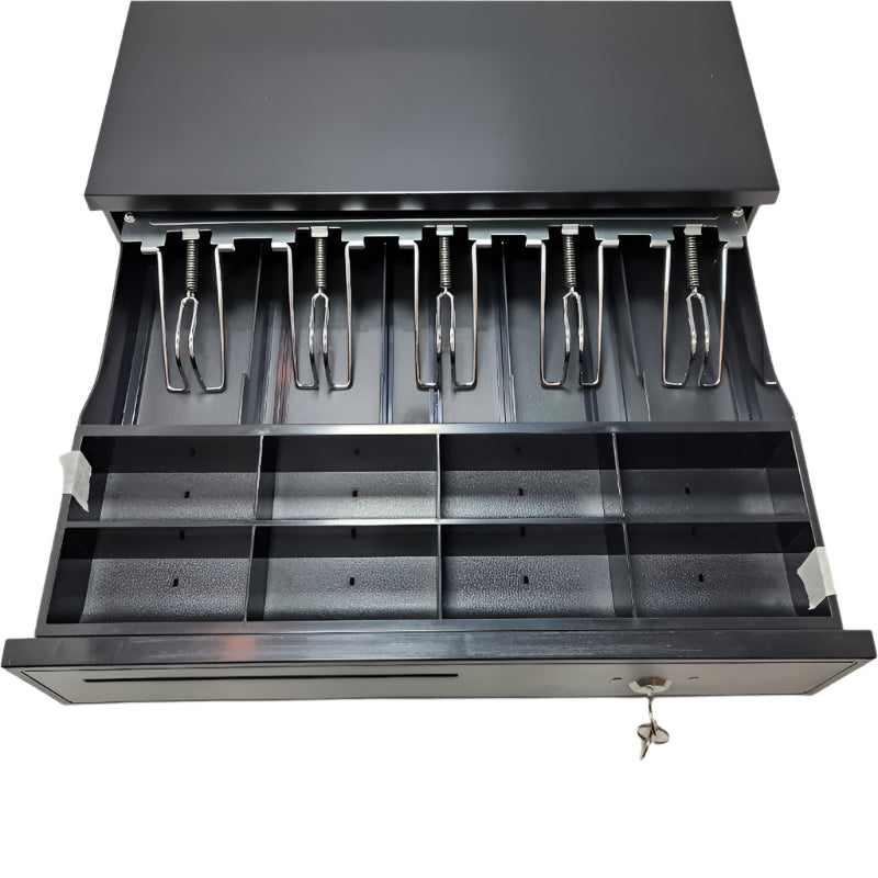 Caja Gaveta Electronica Con 2 Llaves Generico 5 Billetes 8 Monedas