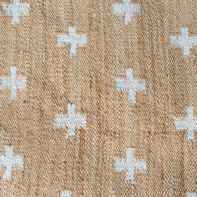 Alfombra Form Design Cruces Natural Con Blanco Yute Yute 200x300cm