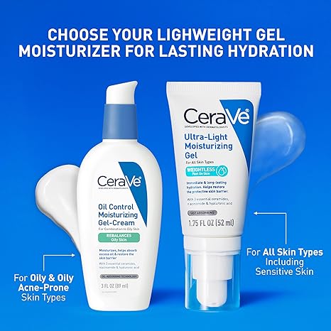Gel - Crema  Hidratante Cerave Reequilibra La Piel  Grasa 52 Ml
