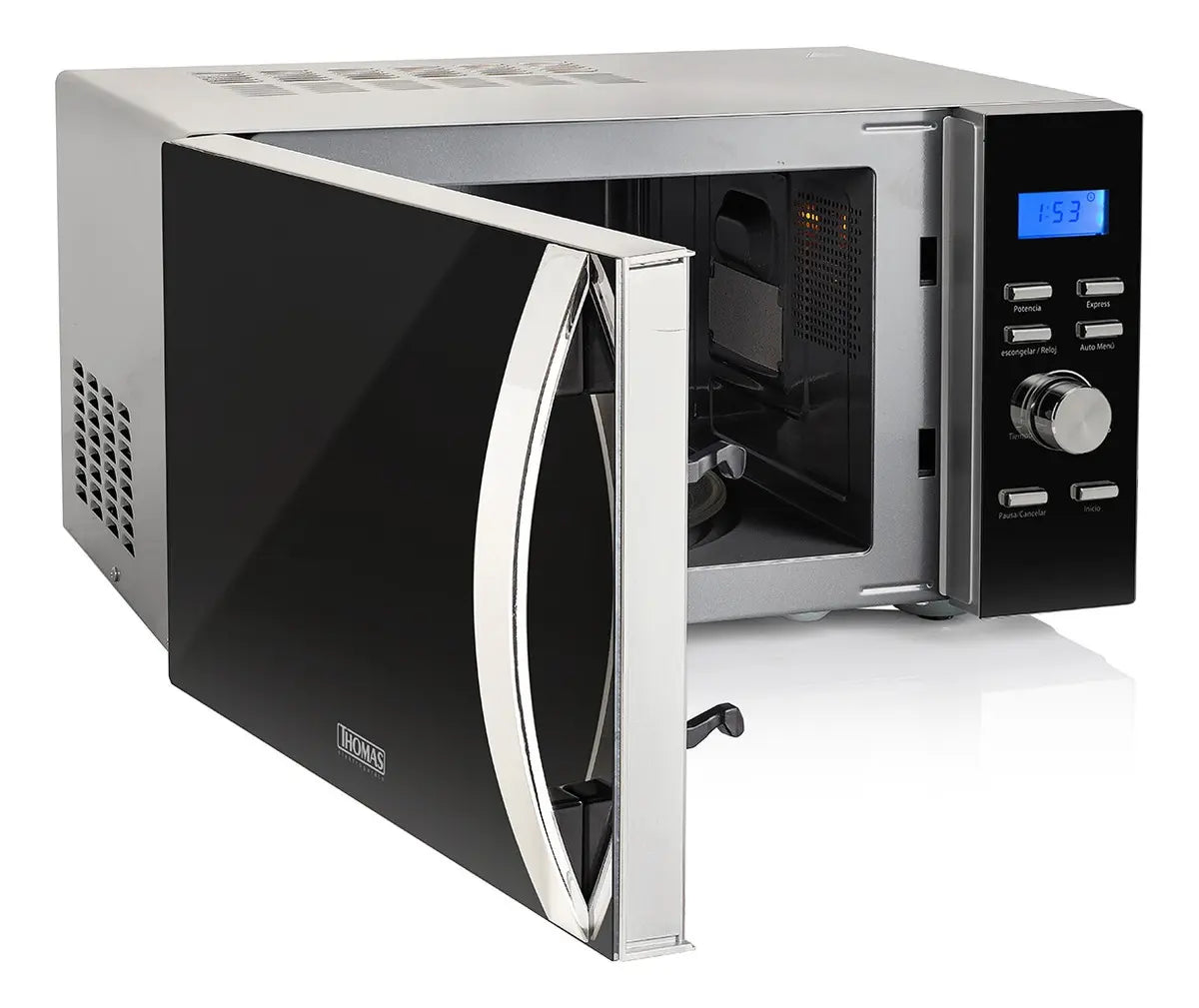 Microondas Thomas TH-25DM 25 Litros, Gris Oscuro