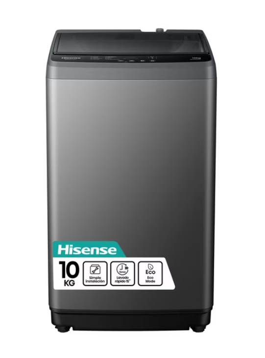 Lavadora  Automática Hisense Wt1d1030ut Gris 10kg