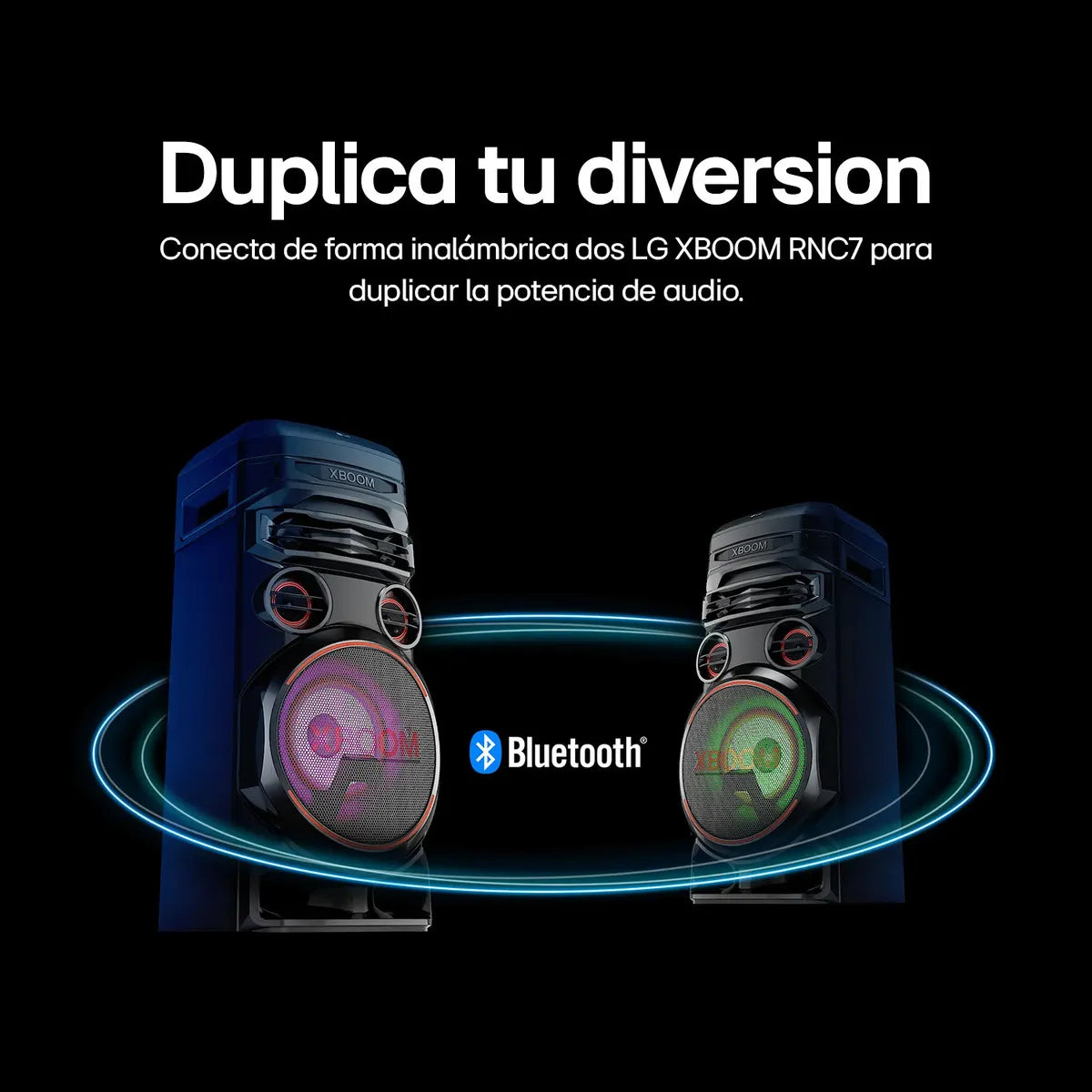 Parlante Bluetooth LG XBOOM RNC7, Negro