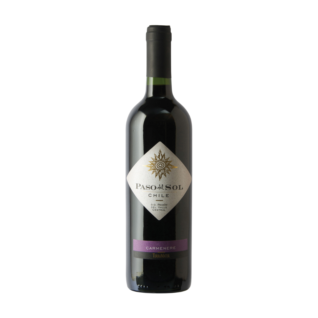 Vino Tinto Paso del Sol Carménère Valle Central 750 ml 2023