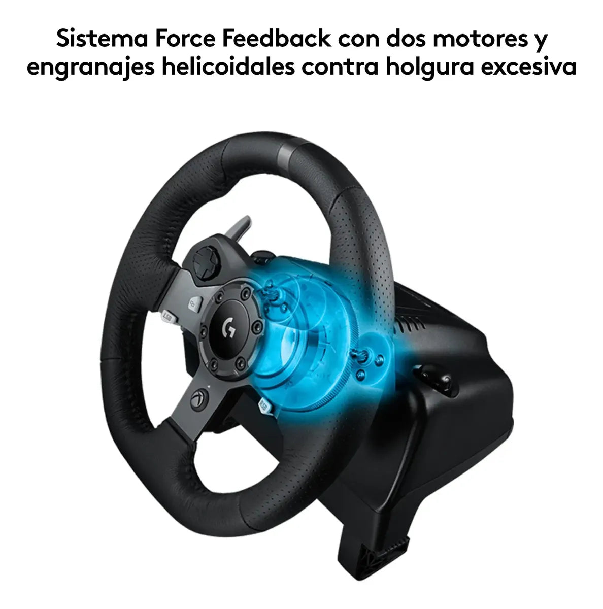 Kit Volante Xbox + Palanca de Cambios+ Gorro Logitech G920 Negro