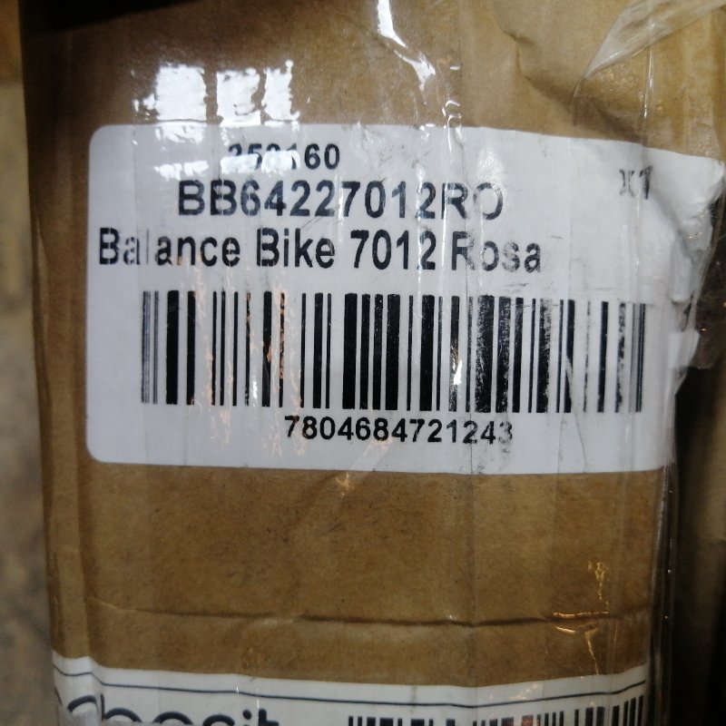Bicicleta De Aprendizaje Bebesit Neo 7012 Blanco / Rosado