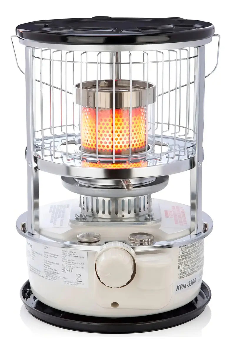 Estufa a Kerosene Kendal Paseco KPM-3300 Color Marfil, 5.3L de Capacidad