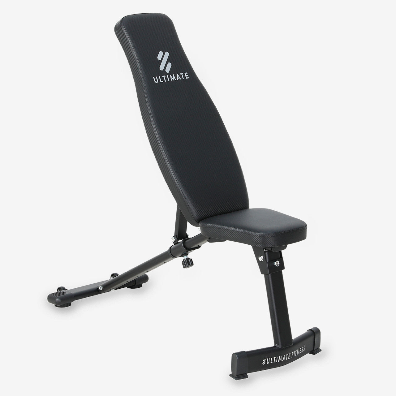 Banco Multifuncional Inclinable Plano Slim Ultimate Fitness Negro