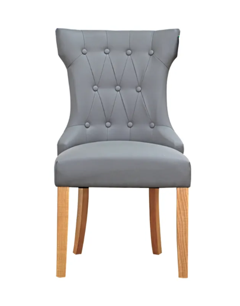 Set De 2 Sillas Capitone Muebles Santa Ana Drag Grey