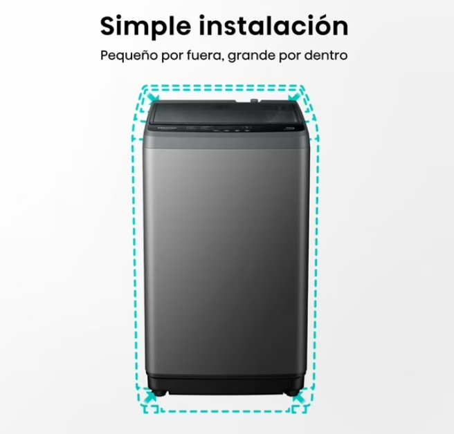 Lavadora  Automática Hisense Wt1d1030ut Gris 10kg