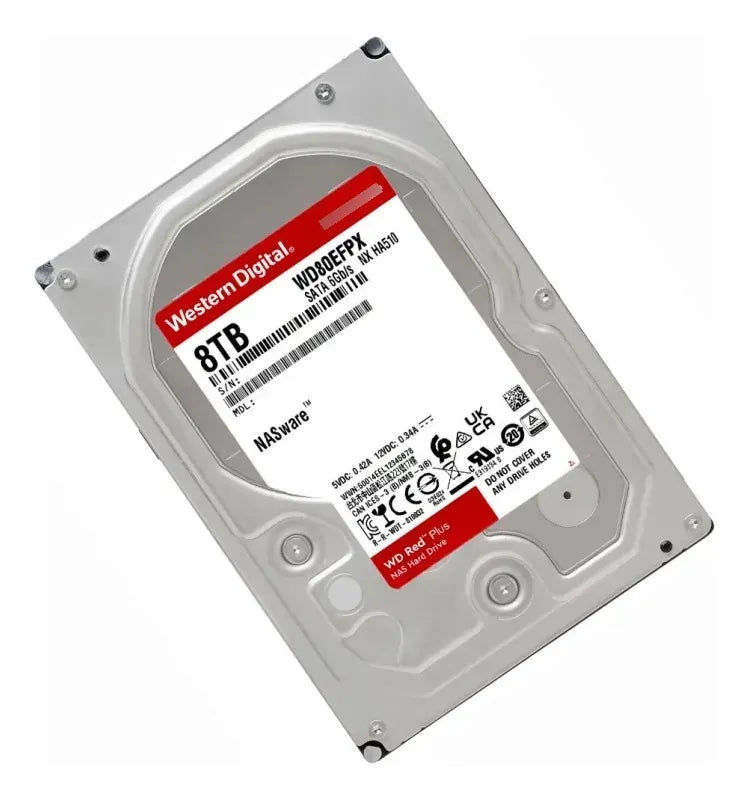 Disco Duro NAS WD Red Plus WD80EFPX 8TB 3.5" SATA 3