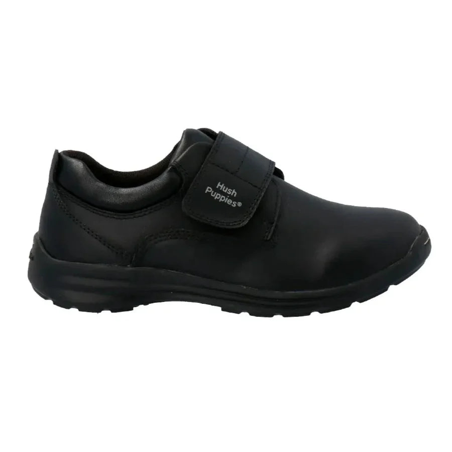 Zapato Colegio Hush Puppies New Jungle Velcro Negro 32