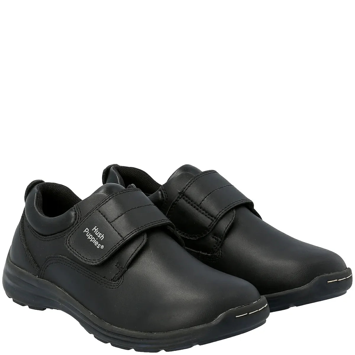 Zapato Colegio Hush Puppies New Jungle Velcro Negro 32