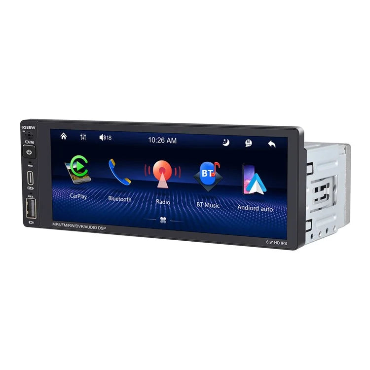 Reproductor Mp5 Con Pantalla Generico 6288w Negro 6.9 Pulg