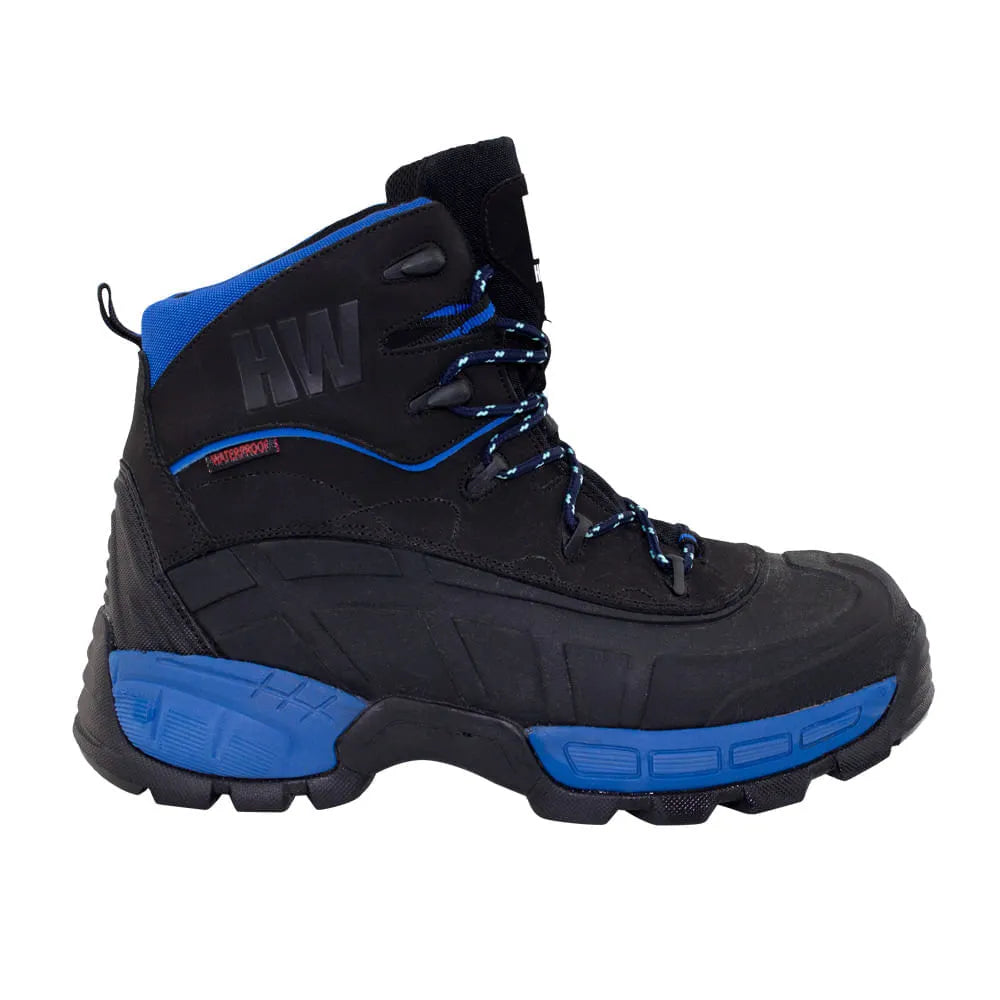 Bota De Seguridad Hardwork Bering Hiker C Azul-Negro Talla 44